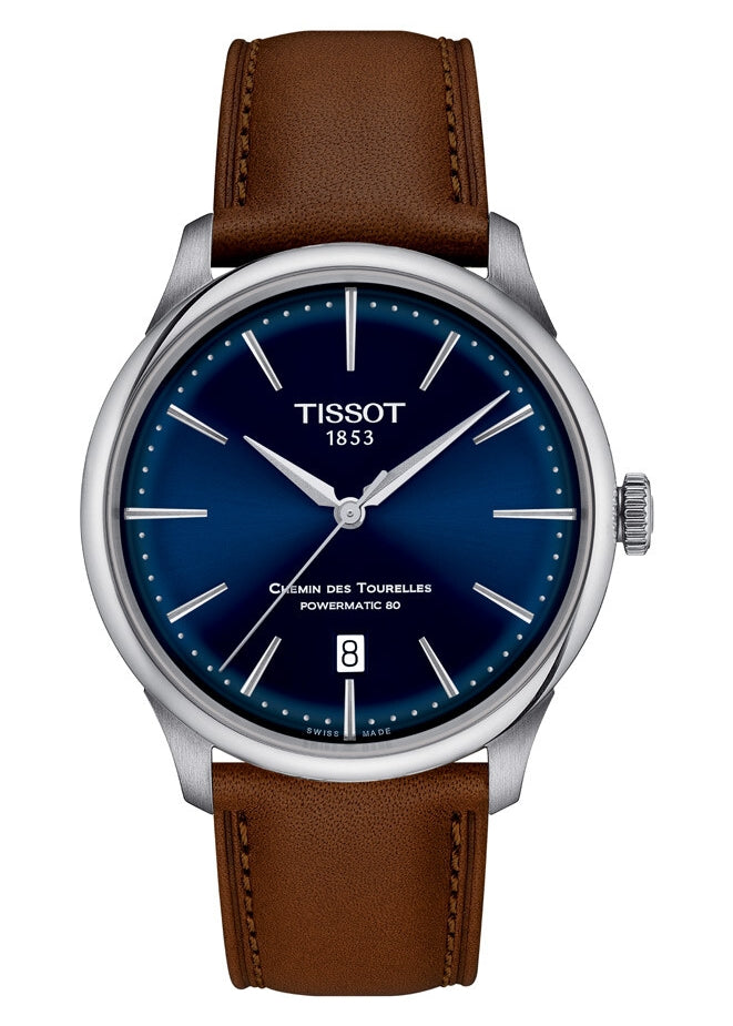 T139-807-16-041-00 TISSOT SWISS POWERMATIC 80 CHEMIN DES TOURELLES 39MM ...