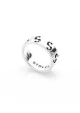 STOLEN GIRLFRIENDS CLUB S-LOGO IMPRINT BAND NARROW RING JWL20242