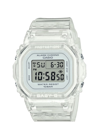 CASIO BABY-G DIGITAL SQUARE SMALL SIZE CLEAR JELLY BAND BGD565S-7D