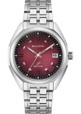 BULOVA CLASSIC 1973 JET STAR CLARET DIAL STAINLESS STEEL 96B401