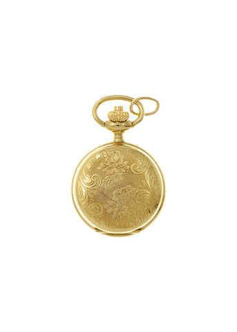 CLASSIQUE SWISS PENDANT POCKET WATCH GOLD PLATED NECKLACE 42-05G