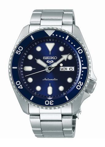 SEIKO 5 SPORTS AUTOMATIC BLUE DIAL STAINLESS STEEL BRACELET SRPD51K
