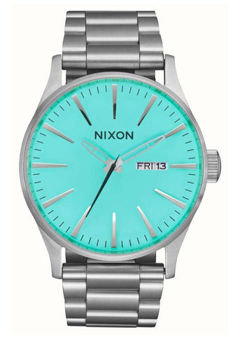 NIXON SENTRY STAINLESS STEEL / TURQUOISE A356 2084-00
