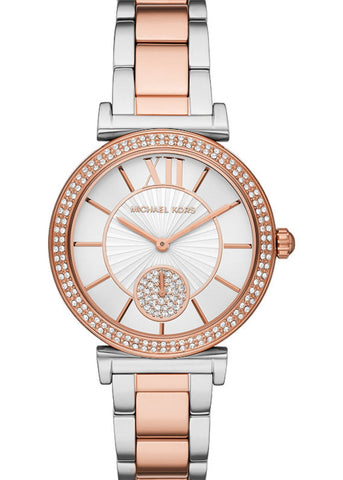 MICHAEL KORS WATCH ABBEY  ROSE GOLD & STAINLESS STEEL MK4616